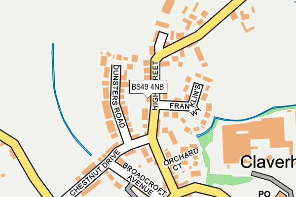 BS49 4NB map - OS OpenMap – Local (Ordnance Survey)