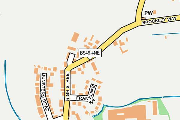 BS49 4NE map - OS OpenMap – Local (Ordnance Survey)