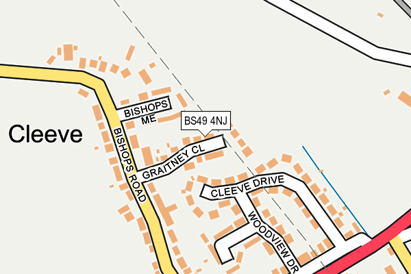 BS49 4NJ map - OS OpenMap – Local (Ordnance Survey)
