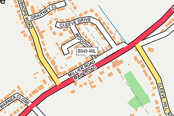BS49 4NL map - OS OpenMap – Local (Ordnance Survey)