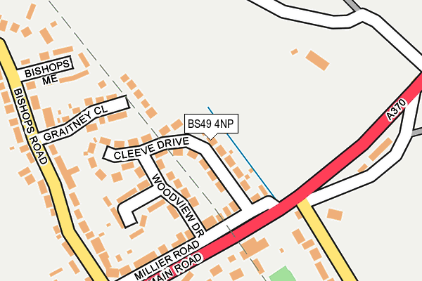 BS49 4NP map - OS OpenMap – Local (Ordnance Survey)