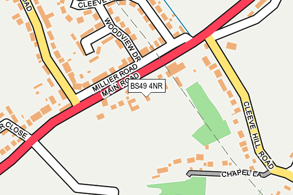 BS49 4NR map - OS OpenMap – Local (Ordnance Survey)