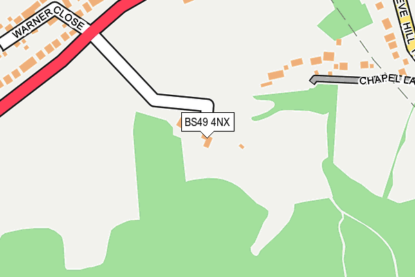 BS49 4NX map - OS OpenMap – Local (Ordnance Survey)