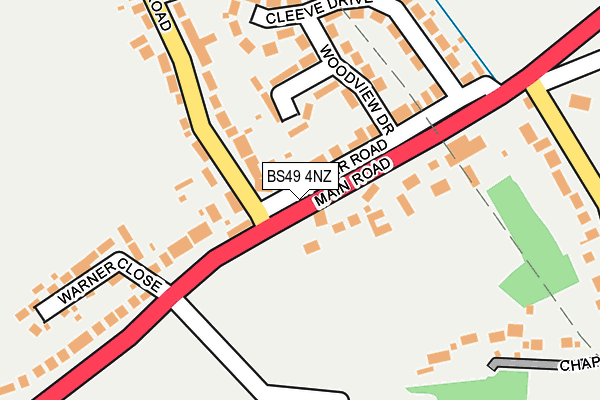 BS49 4NZ map - OS OpenMap – Local (Ordnance Survey)