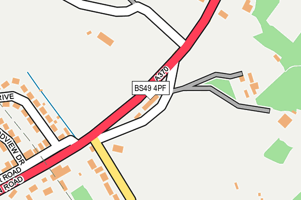 BS49 4PF map - OS OpenMap – Local (Ordnance Survey)