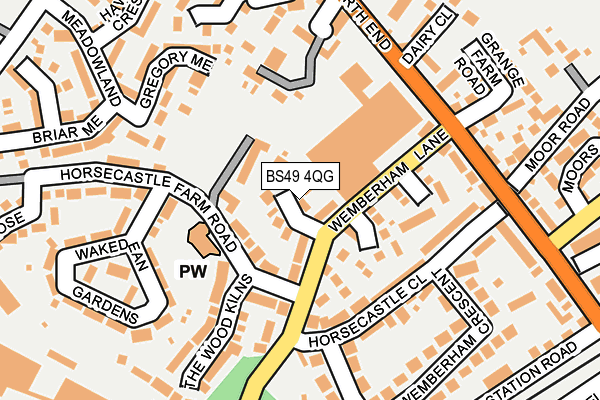 BS49 4QG map - OS OpenMap – Local (Ordnance Survey)