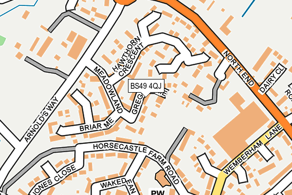 BS49 4QJ map - OS OpenMap – Local (Ordnance Survey)