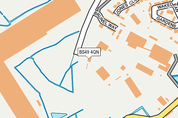 BS49 4QN map - OS OpenMap – Local (Ordnance Survey)