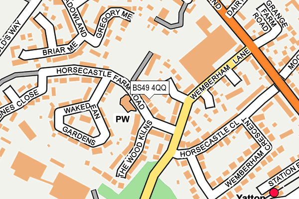 BS49 4QQ map - OS OpenMap – Local (Ordnance Survey)