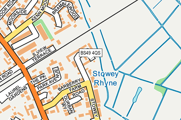 BS49 4QS map - OS OpenMap – Local (Ordnance Survey)