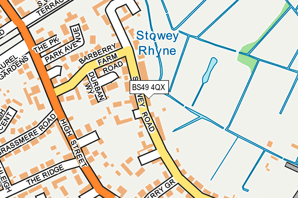 BS49 4QX map - OS OpenMap – Local (Ordnance Survey)