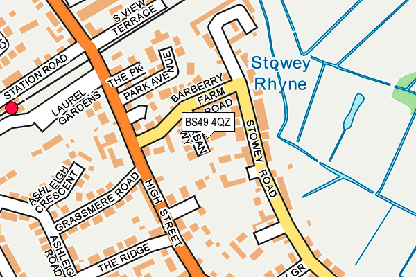 BS49 4QZ map - OS OpenMap – Local (Ordnance Survey)