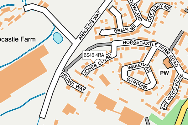 BS49 4RA map - OS OpenMap – Local (Ordnance Survey)