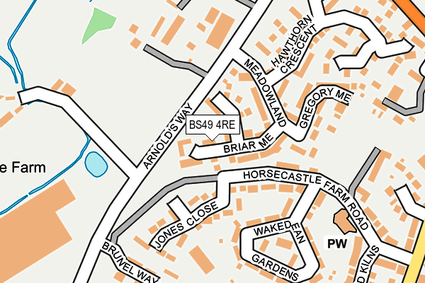 BS49 4RE map - OS OpenMap – Local (Ordnance Survey)