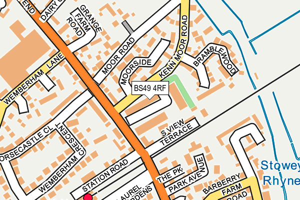 BS49 4RF map - OS OpenMap – Local (Ordnance Survey)