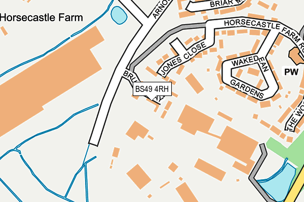 BS49 4RH map - OS OpenMap – Local (Ordnance Survey)