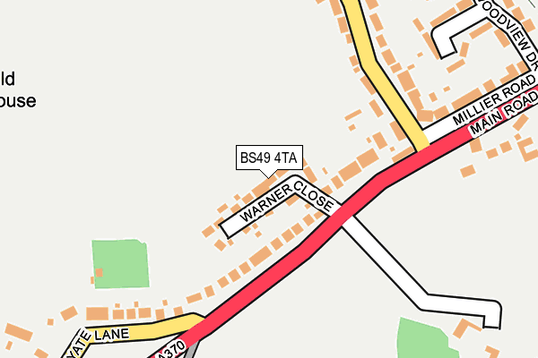 BS49 4TA map - OS OpenMap – Local (Ordnance Survey)