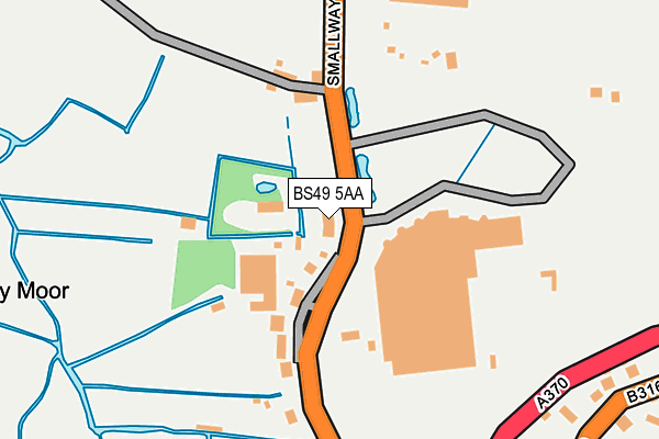 BS49 5AA map - OS OpenMap – Local (Ordnance Survey)