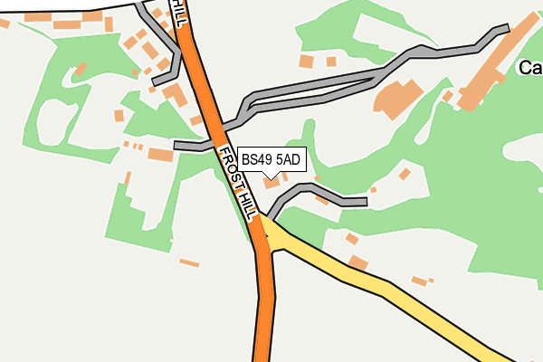 BS49 5AD map - OS OpenMap – Local (Ordnance Survey)