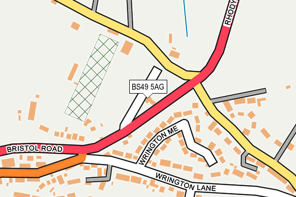 BS49 5AG map - OS OpenMap – Local (Ordnance Survey)