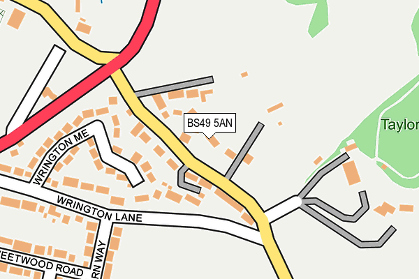 BS49 5AN map - OS OpenMap – Local (Ordnance Survey)