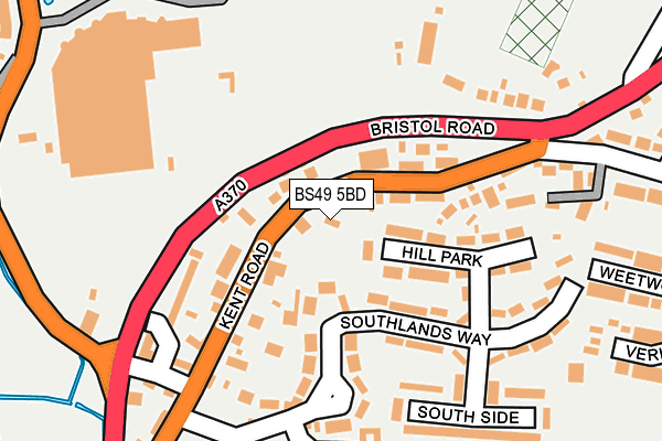BS49 5BD map - OS OpenMap – Local (Ordnance Survey)