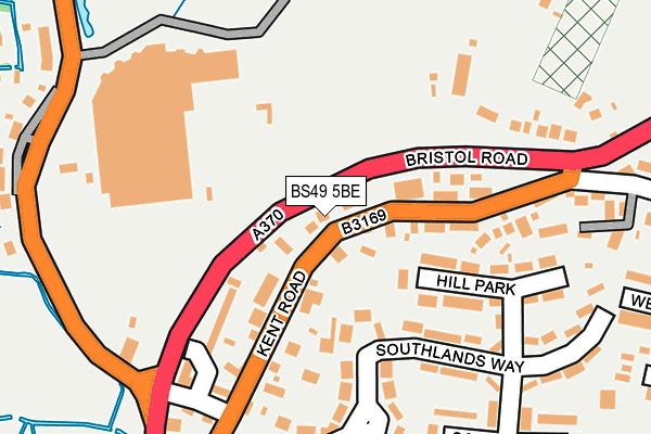 BS49 5BE map - OS OpenMap – Local (Ordnance Survey)