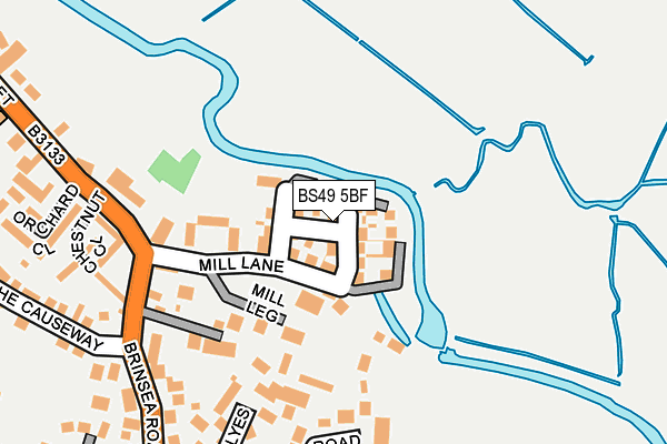 BS49 5BF map - OS OpenMap – Local (Ordnance Survey)