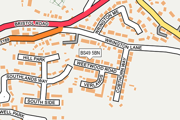 BS49 5BN map - OS OpenMap – Local (Ordnance Survey)