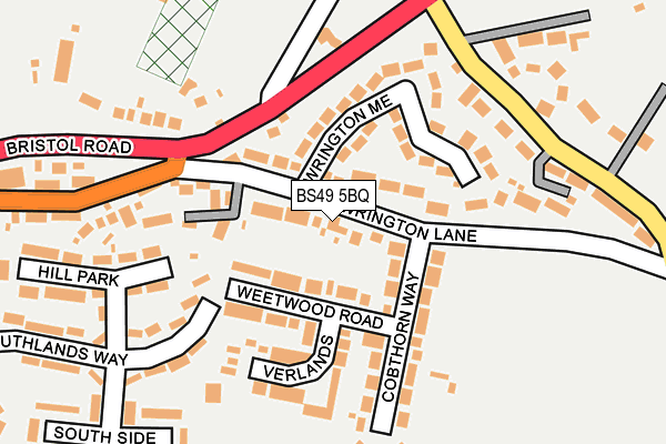 BS49 5BQ map - OS OpenMap – Local (Ordnance Survey)