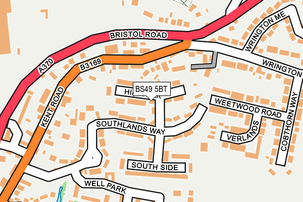 BS49 5BT map - OS OpenMap – Local (Ordnance Survey)