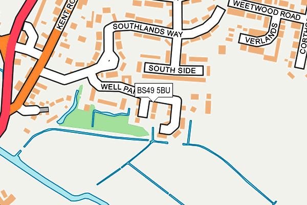 BS49 5BU map - OS OpenMap – Local (Ordnance Survey)