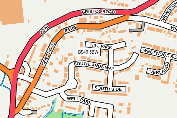 BS49 5BW map - OS OpenMap – Local (Ordnance Survey)
