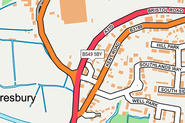BS49 5BY map - OS OpenMap – Local (Ordnance Survey)