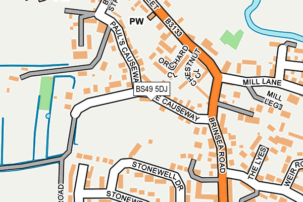 BS49 5DJ map - OS OpenMap – Local (Ordnance Survey)