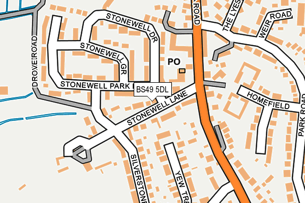 BS49 5DL map - OS OpenMap – Local (Ordnance Survey)