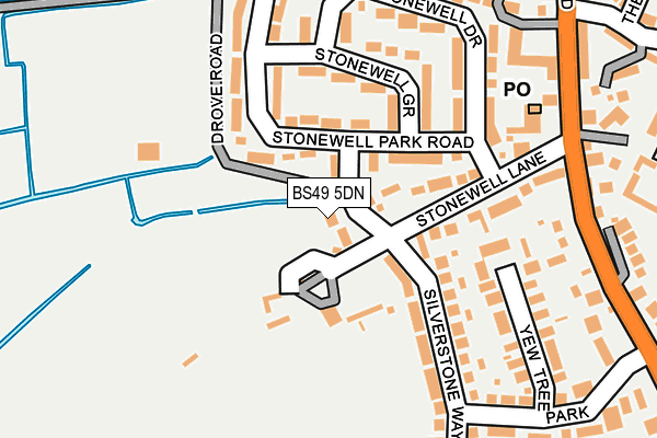 BS49 5DN map - OS OpenMap – Local (Ordnance Survey)