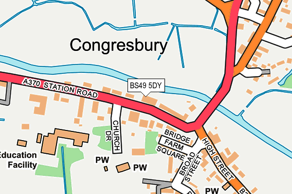 BS49 5DY map - OS OpenMap – Local (Ordnance Survey)