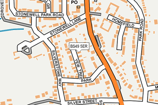 BS49 5ER map - OS OpenMap – Local (Ordnance Survey)