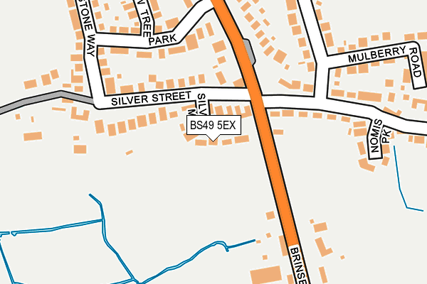 BS49 5EX map - OS OpenMap – Local (Ordnance Survey)
