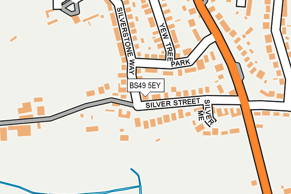 BS49 5EY map - OS OpenMap – Local (Ordnance Survey)
