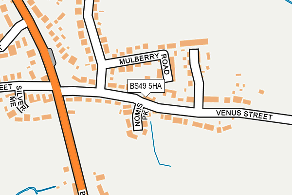 BS49 5HA map - OS OpenMap – Local (Ordnance Survey)
