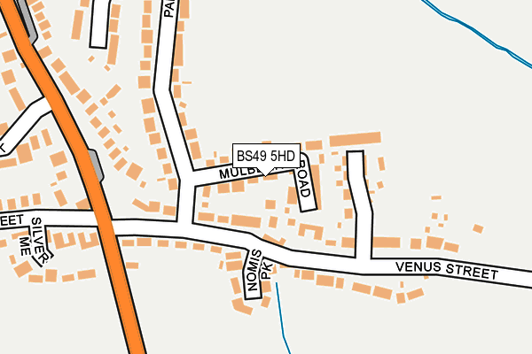 BS49 5HD map - OS OpenMap – Local (Ordnance Survey)