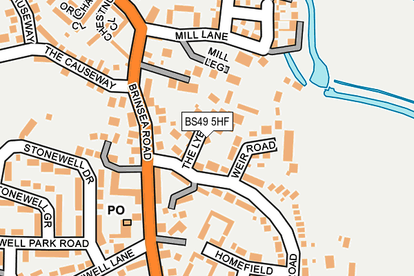 BS49 5HF map - OS OpenMap – Local (Ordnance Survey)