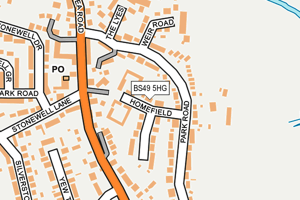 BS49 5HG map - OS OpenMap – Local (Ordnance Survey)