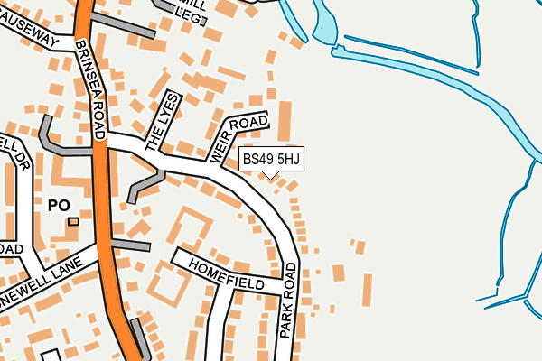 BS49 5HJ map - OS OpenMap – Local (Ordnance Survey)