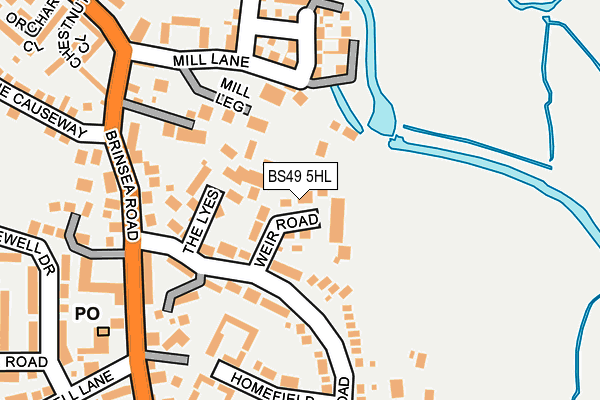 BS49 5HL map - OS OpenMap – Local (Ordnance Survey)