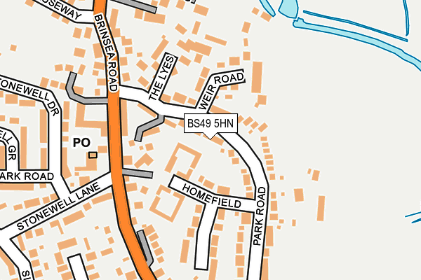 BS49 5HN map - OS OpenMap – Local (Ordnance Survey)