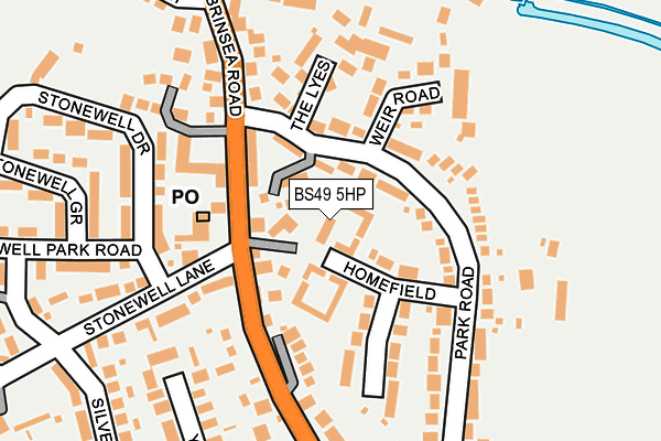BS49 5HP map - OS OpenMap – Local (Ordnance Survey)