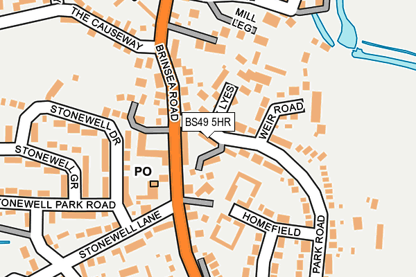 BS49 5HR map - OS OpenMap – Local (Ordnance Survey)